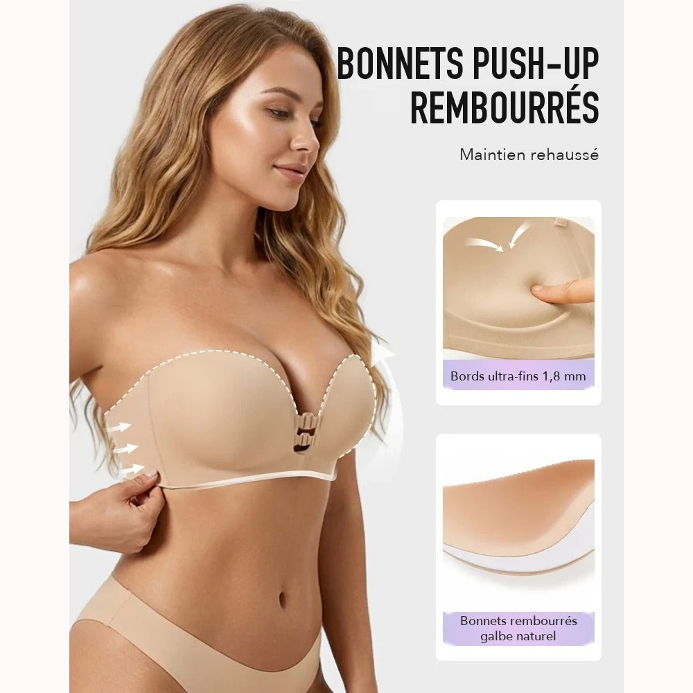 Bonnets push-up rembourrés aux bords ultra-fins